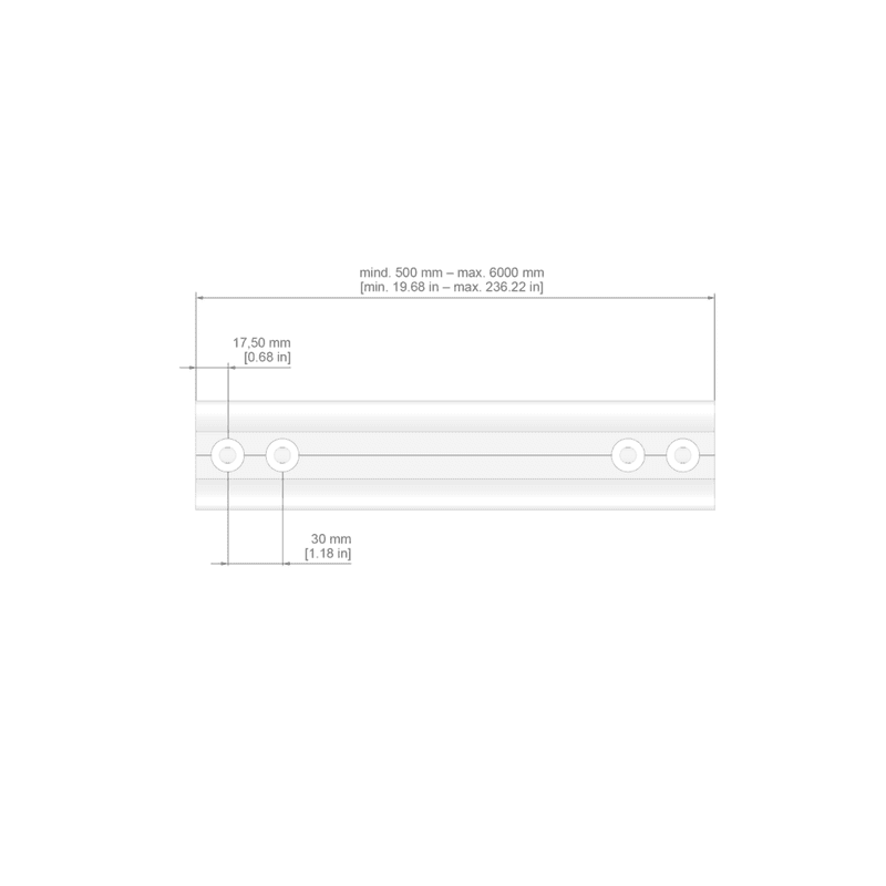 SKYRAIL horisontal fallsikringsskinne