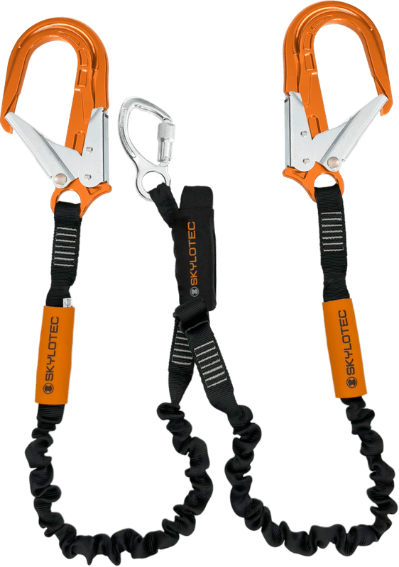 SKYLOTEC SKYSAFE PRO+ dobbel fangline 1,8m m/forsterket stor presslås